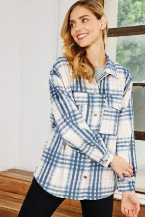 Bille Blue Plaid Shacket