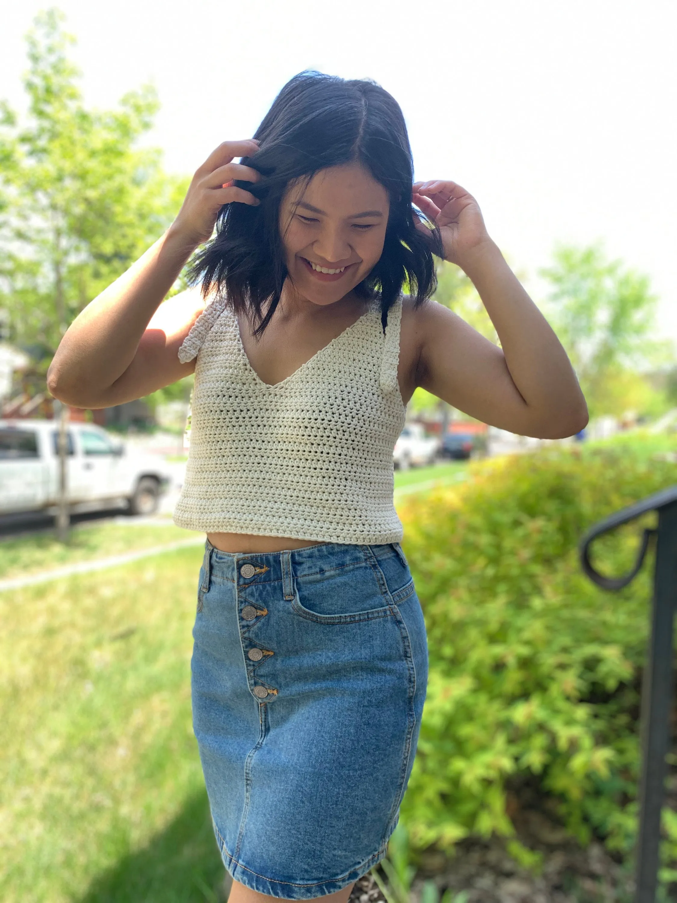 crochet tank top pattern : us women's XS - XXL PDF file/Photo and video tutorial,crochet tank top,crochet summer top,crochet pattern,crochet