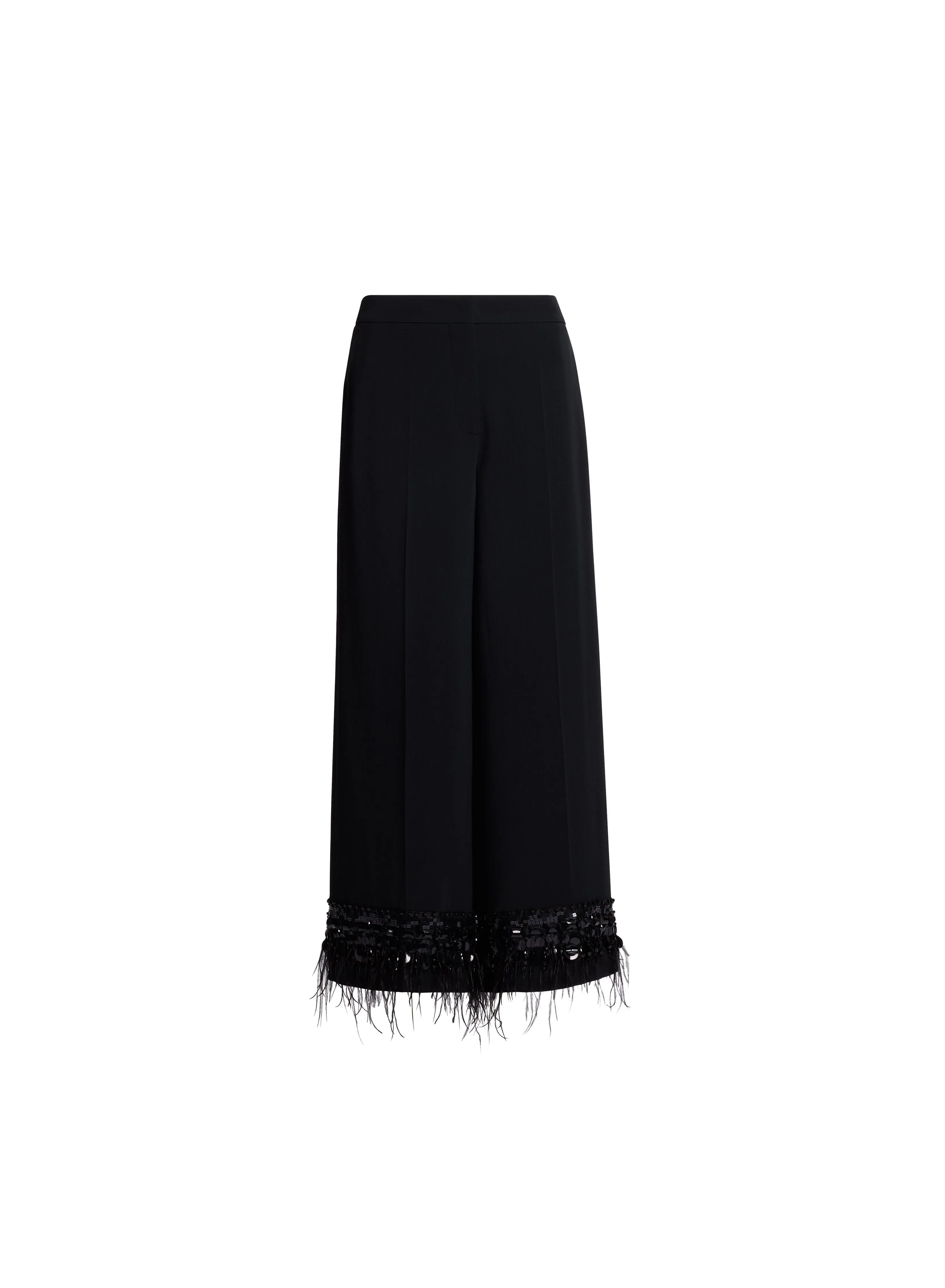 Feather Trimmed Pants