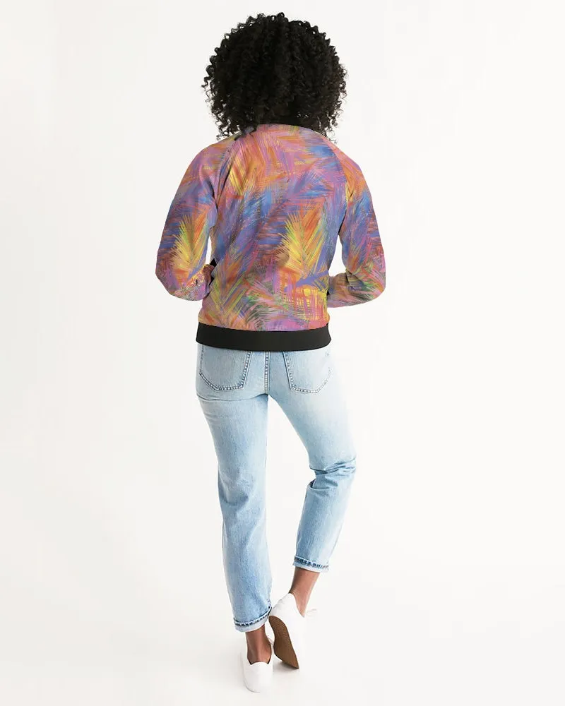 Flolige Colorful Women's Bomber Jacket