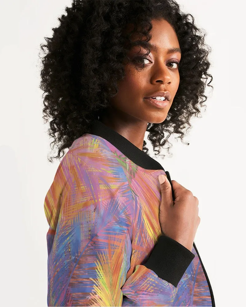 Flolige Colorful Women's Bomber Jacket
