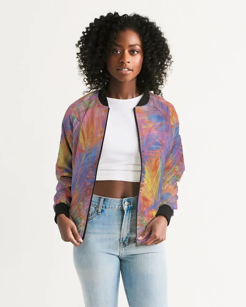 Flolige Colorful Women's Bomber Jacket