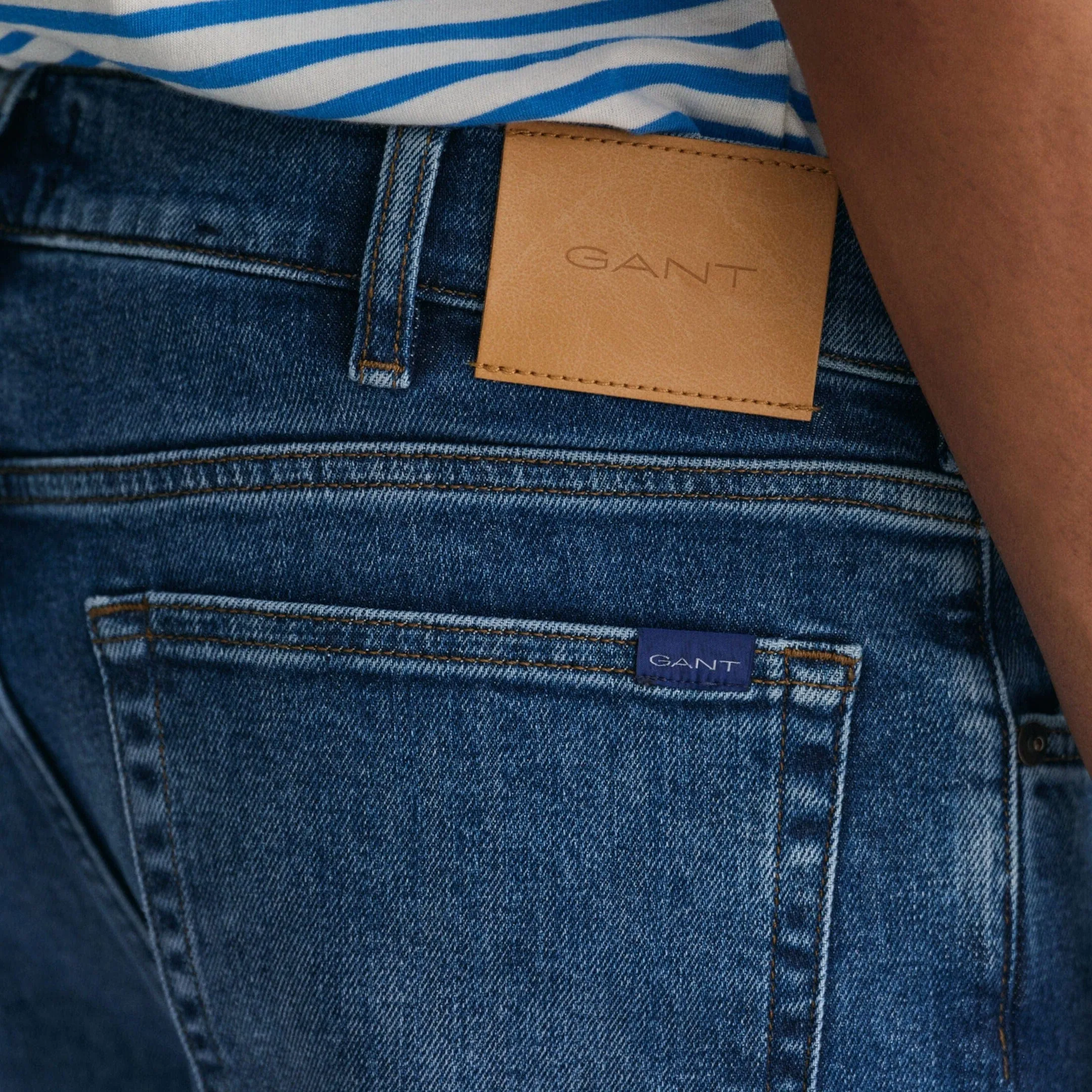 GANT Arley Regular Fit Jeans Mid Blue Core