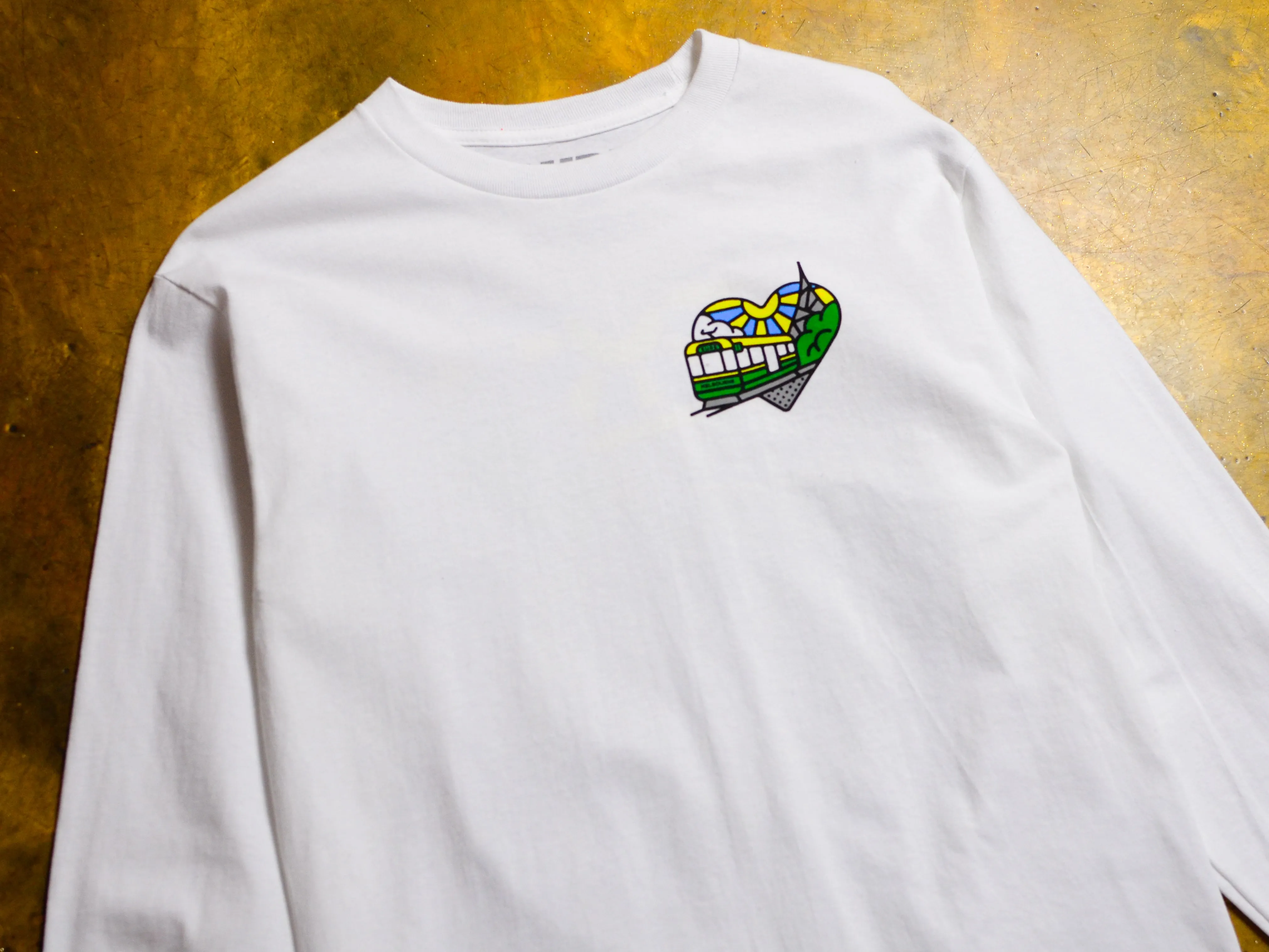 Heartbeat Long Sleeve T-Shirt - White