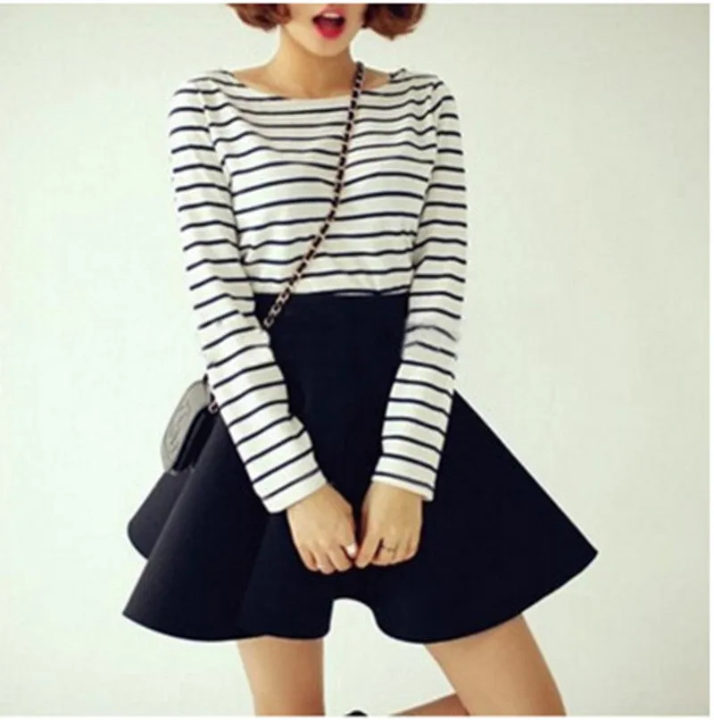 High-waist flared mini skirt - Girl Season Boutique