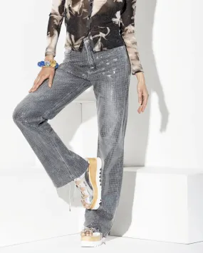 Jeans Mujer Aquas Gris