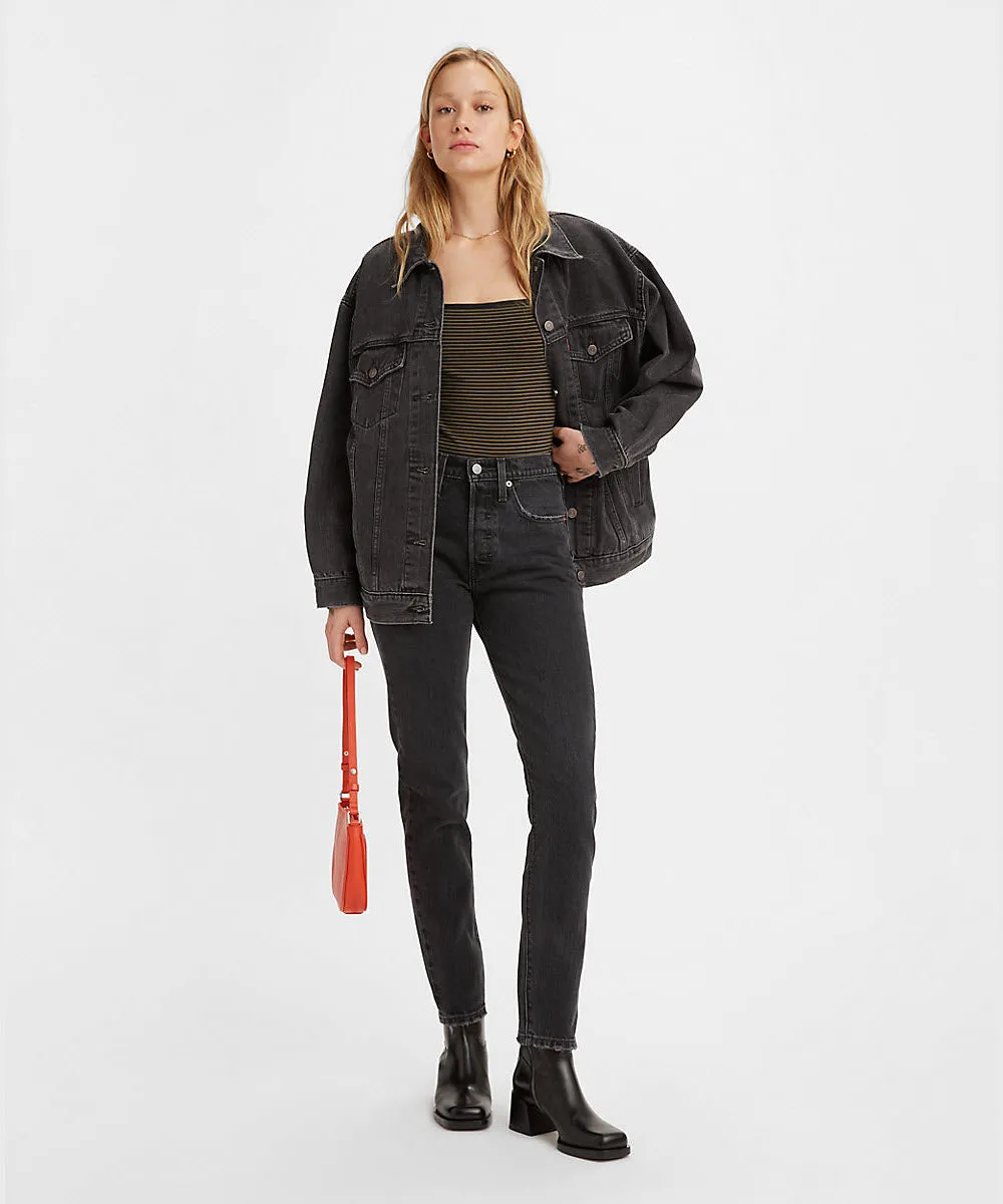 Levi's Women's 501 Skinny Jeans - Faded Black