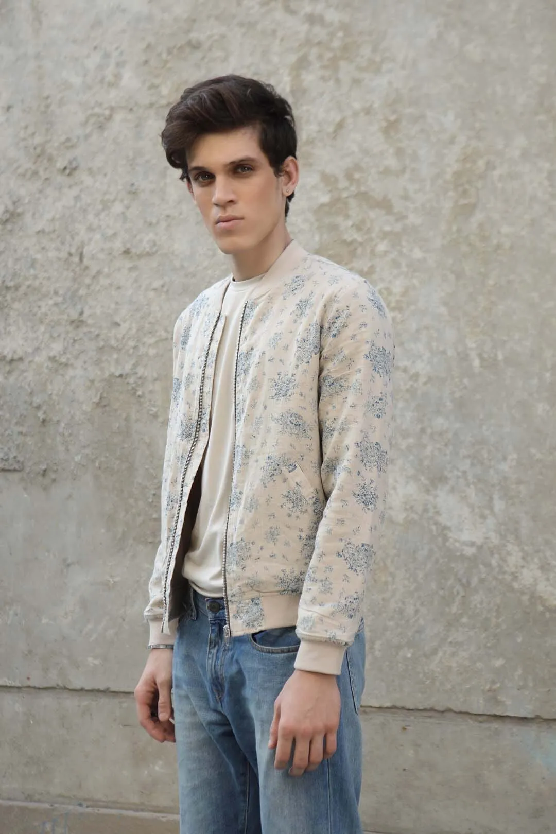 Linen Bomber Jacket