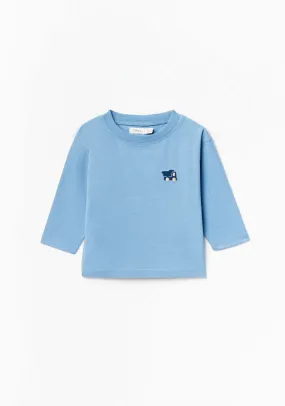 Long Sleeve Dino Tshirt - Blue