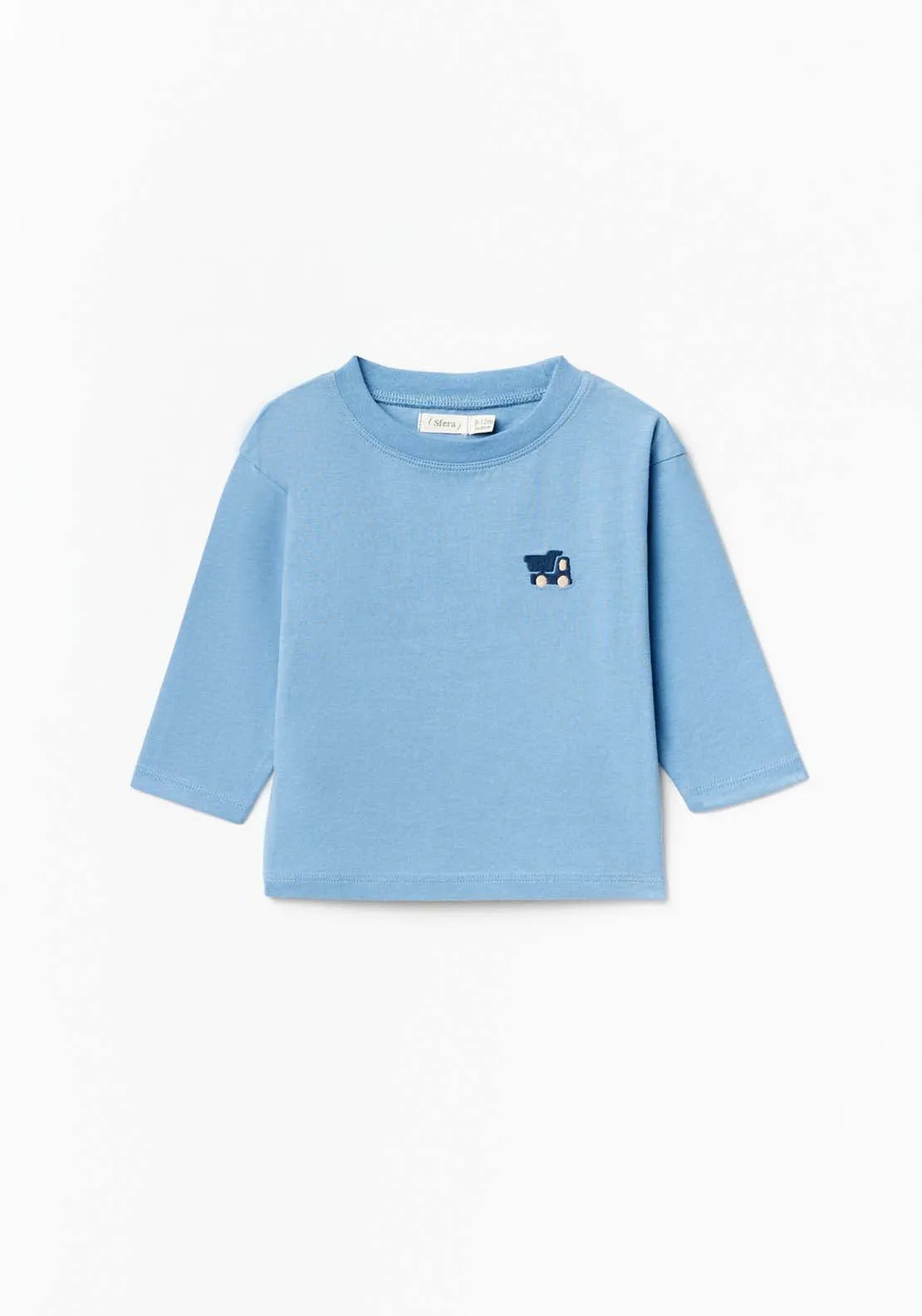 Long Sleeve Dino Tshirt - Blue