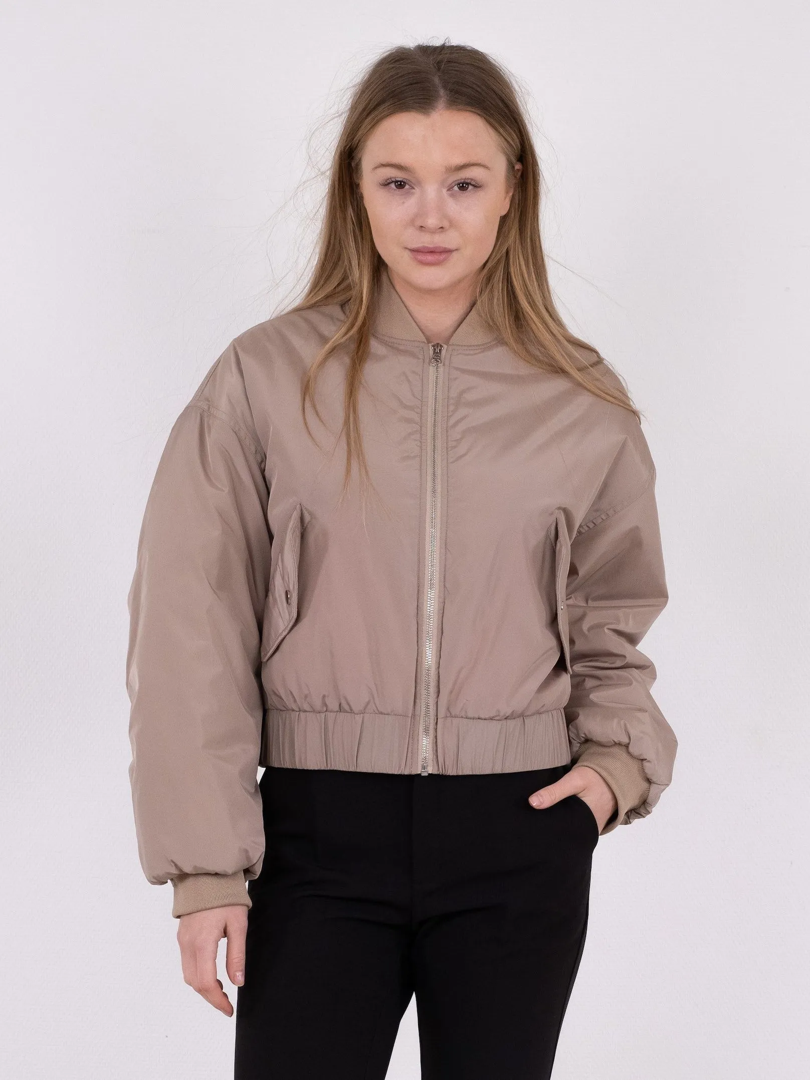 Nadja Bomber Jacket - Light Taupe