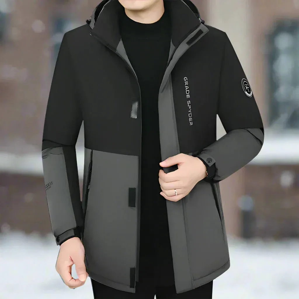 Olaf&Dave Parka | Lange nette waterdichte heren winterjas