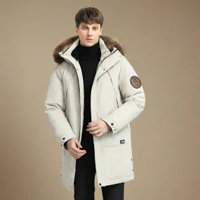 Olaf&Dave Signature Parka | Casual lange waterdichte heren winterjas met bontkraag