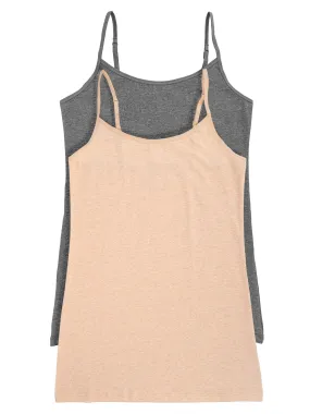 Organic Cotton Stretch Camisole 2-Pack