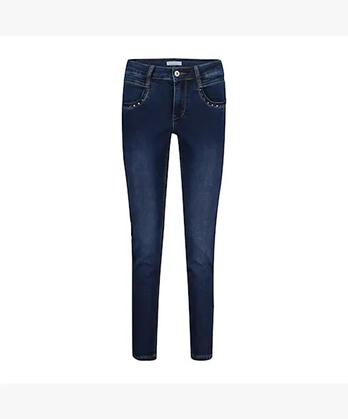 Red Button Sissy Dark Blue & Rivets Jeans