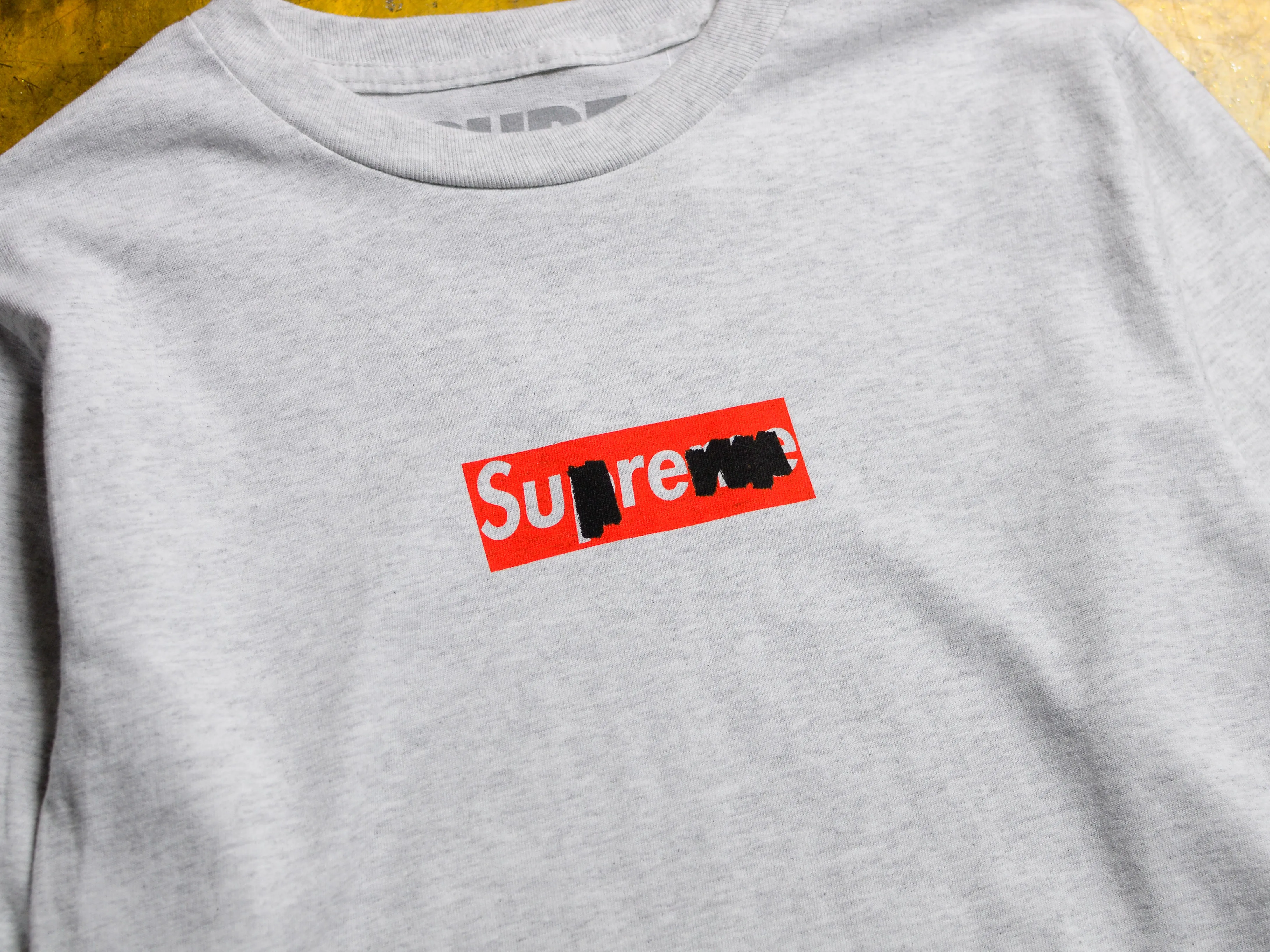 Sharpie Long Sleeve T-Shirt - Ash / Red