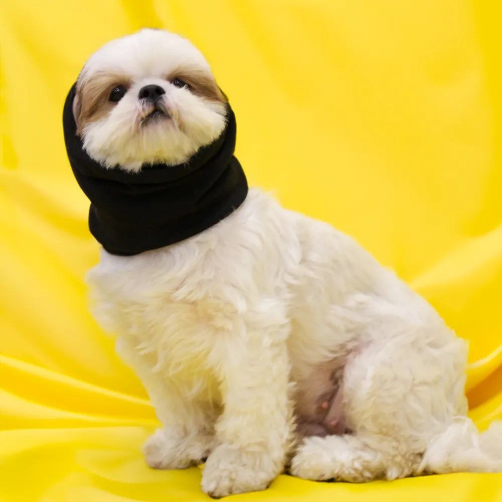 Skatrs Sound Protection Ear Muffs for Dogs and Cats (Black)