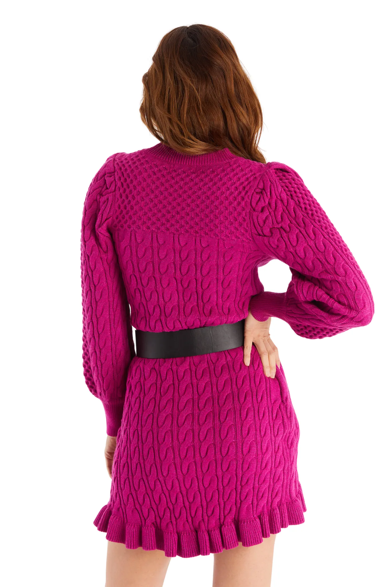 SLOANE MINI SKIRT- RASPBERRY
