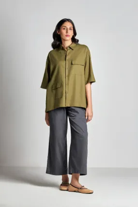 Spinach Odd Pocket Shirt