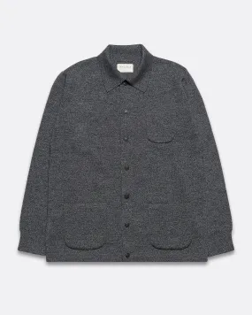 Station Cardigan - Grey Melange Organic Cotton