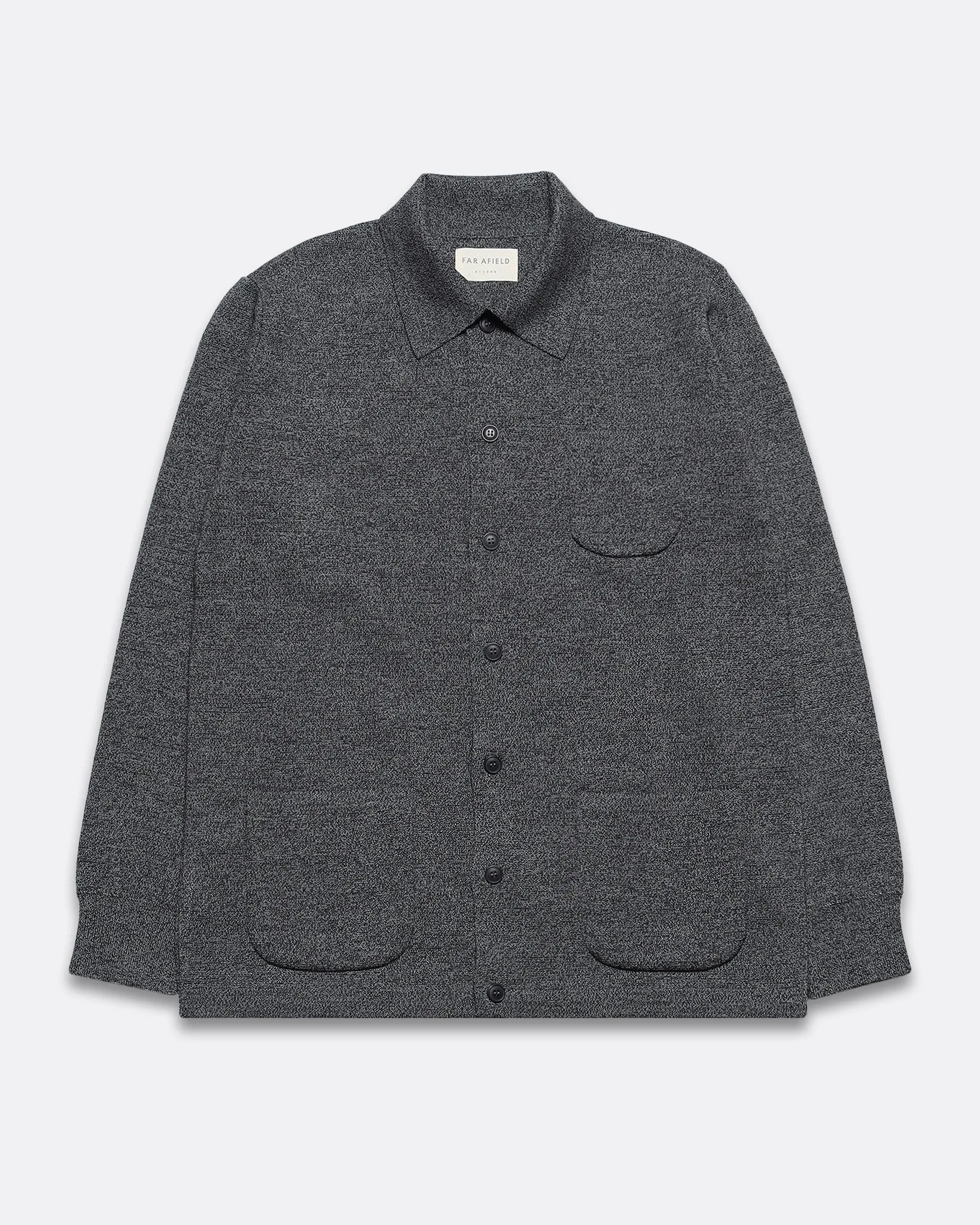 Station Cardigan - Grey Melange Organic Cotton