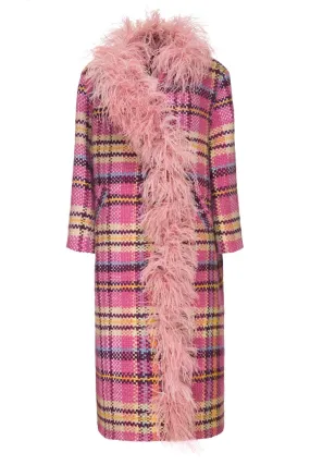 Tweed Boa Coat