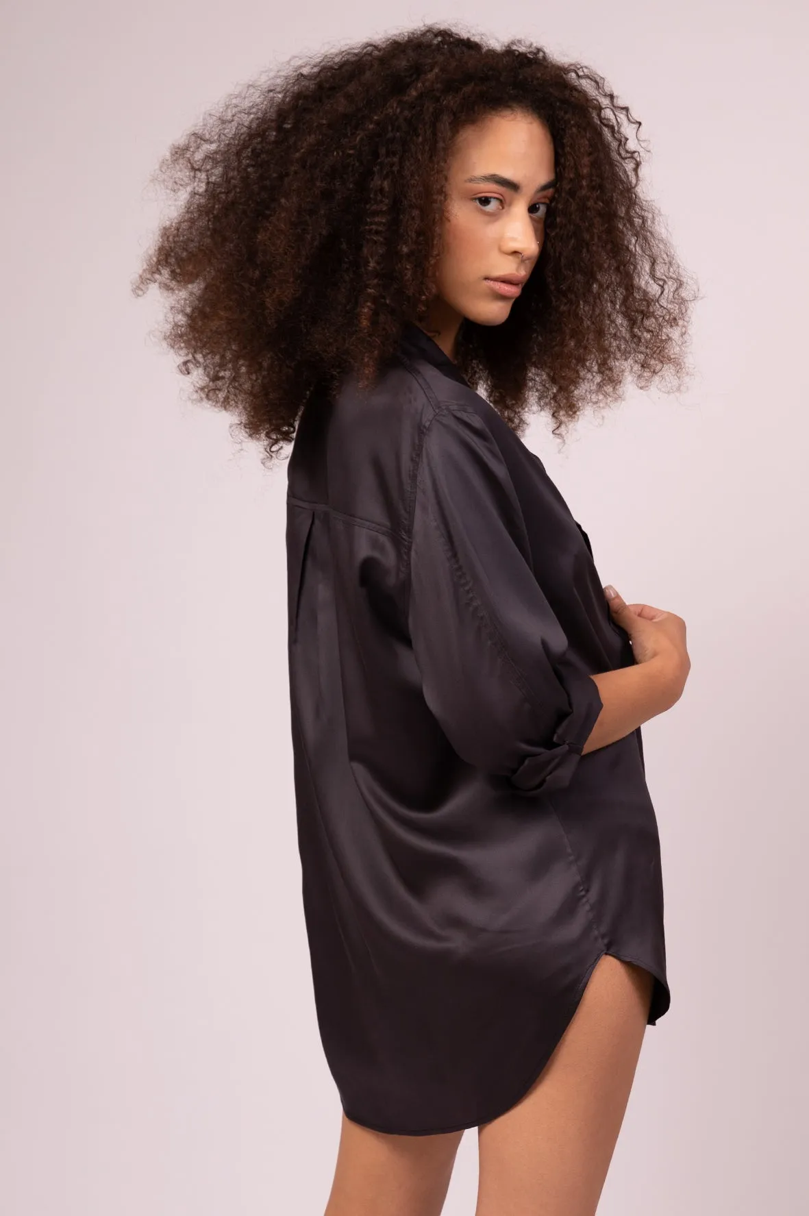 UMI BAMBOO SHIRT BLACK