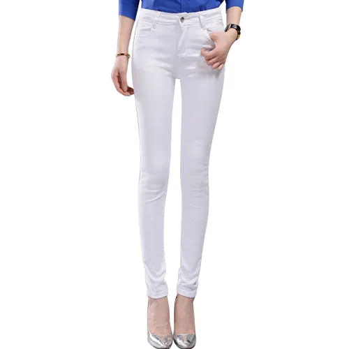 White Jeans Woman Push Up Plus Size Black Jeans For Women Denim White Pant Cotton Jeans Woman High Waist Skinny Jean Femme