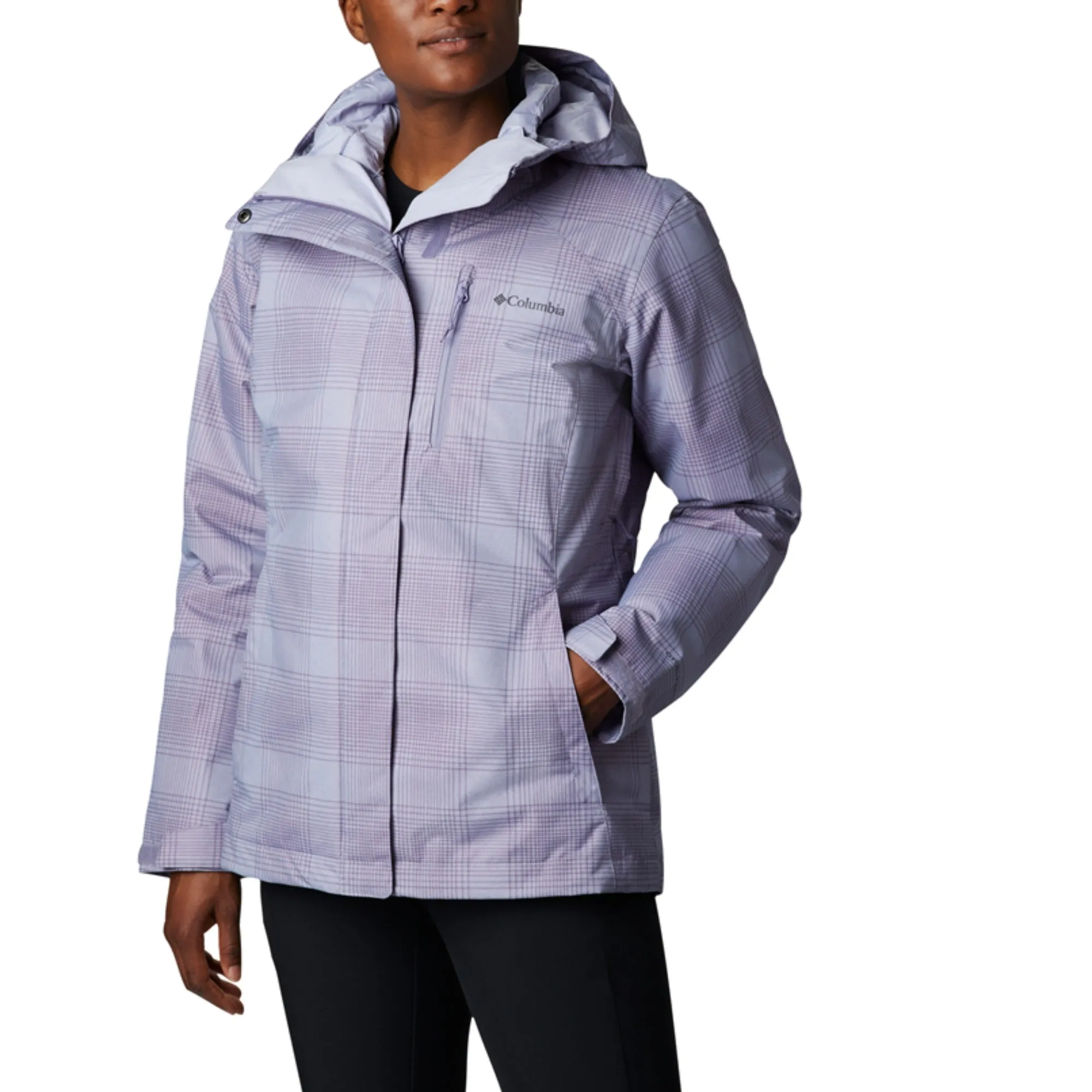 Women Whirlibird Iv Interchange Jacket - Dusty Iris Simple Lines Print