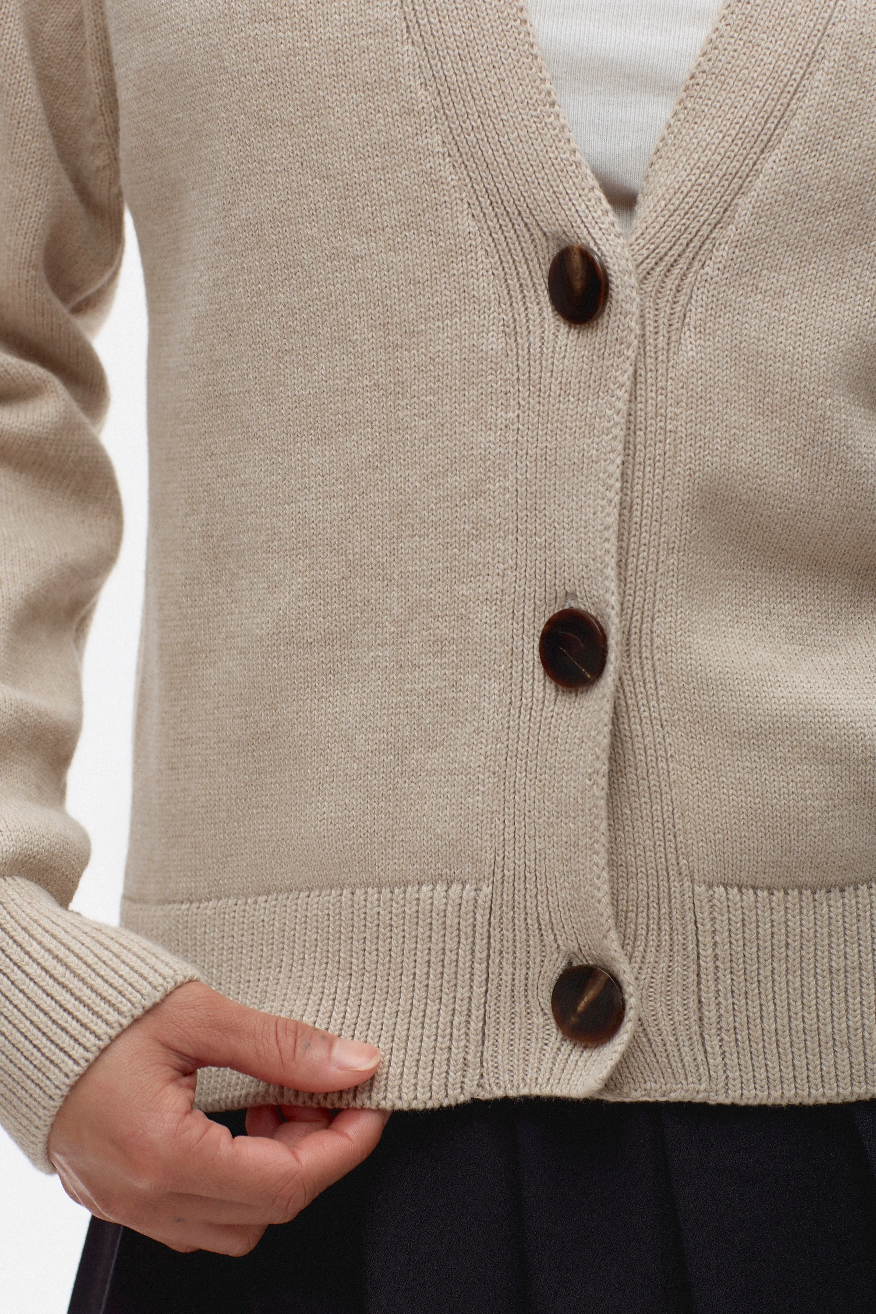 Women's Leila Cardigan in Light Nimbus Melange