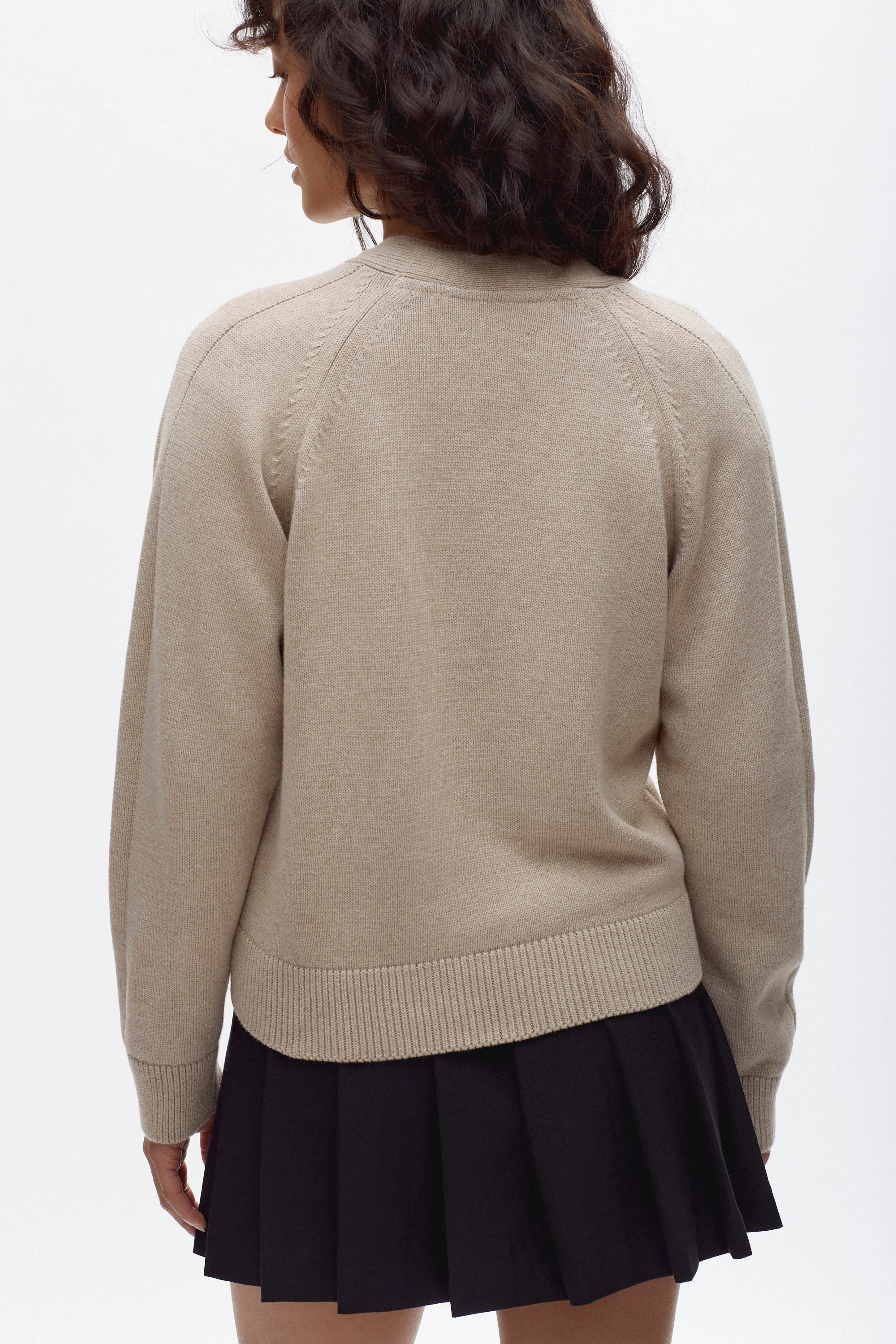 Women's Leila Cardigan in Light Nimbus Melange