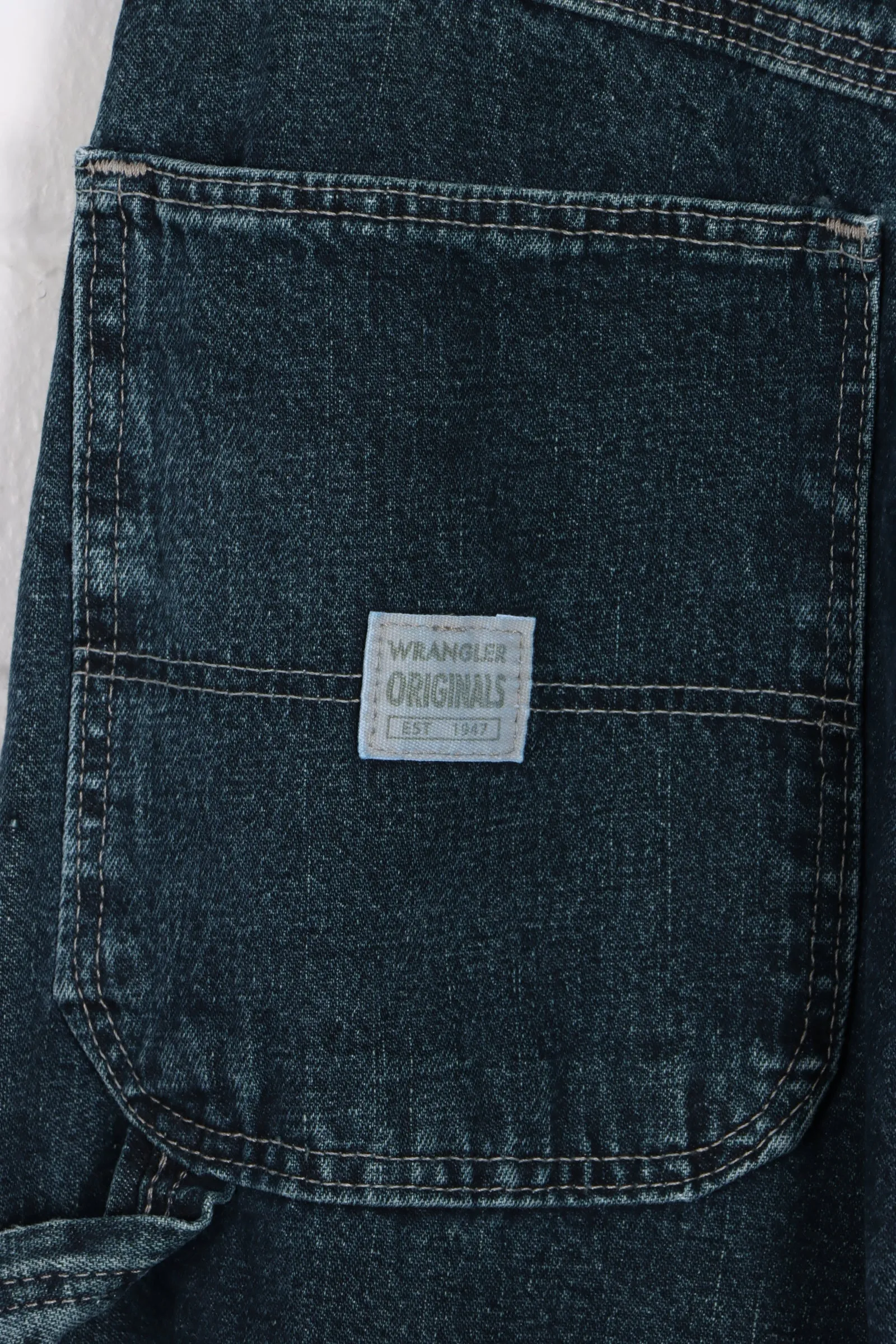 WRANGLER Originals Carpenter Greenish Blue Wash Jeans (34 x 30)