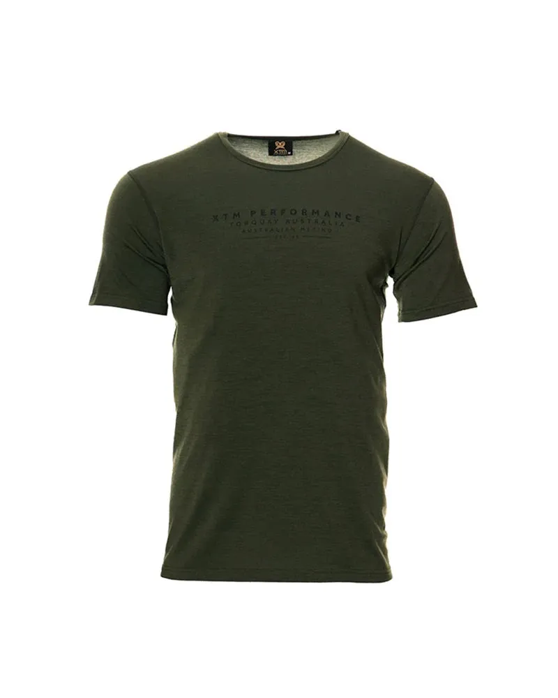 XTM Torquay Merino Wool Unisex T-Shirt Moss Size 3XL